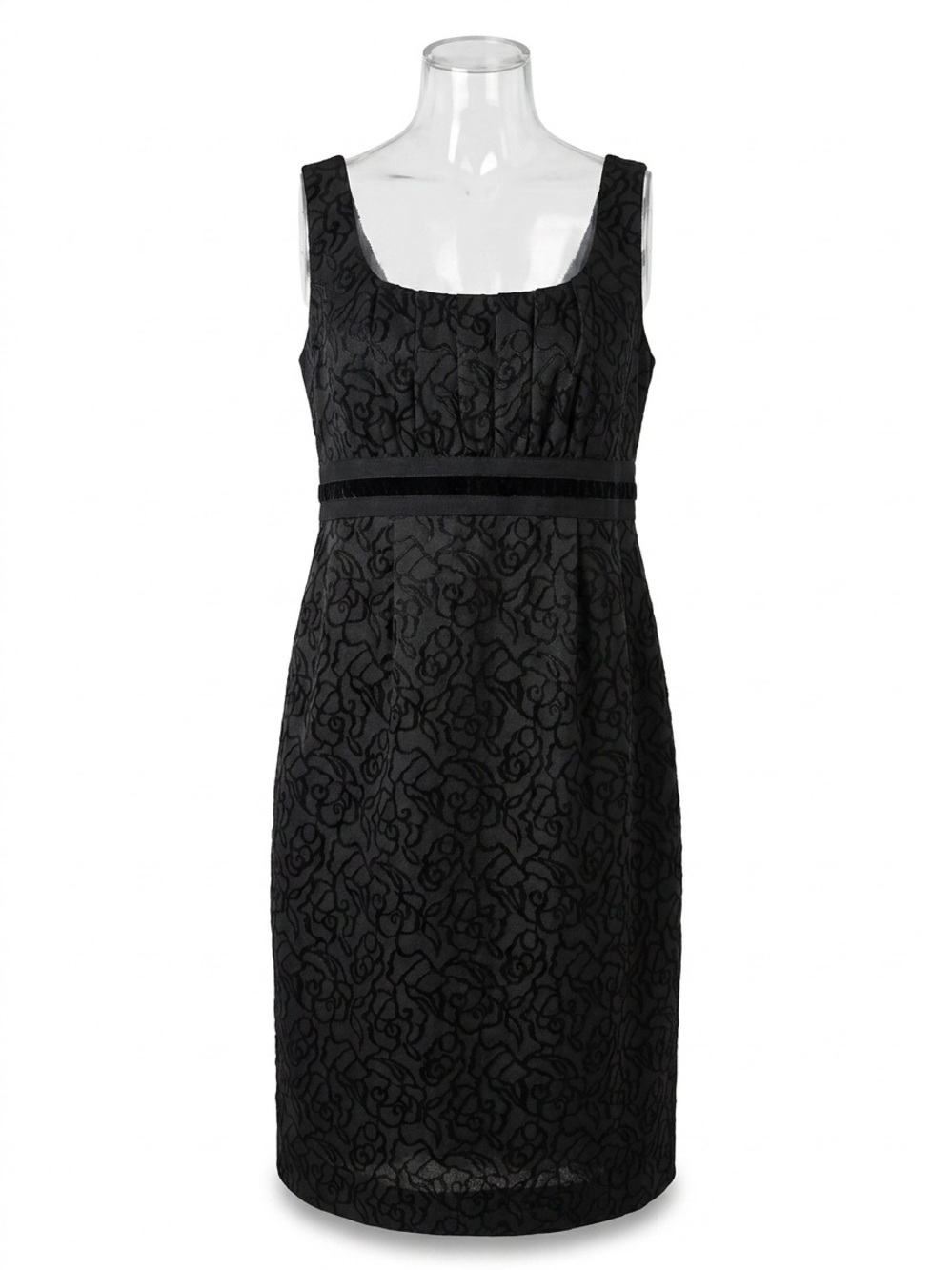 Emma James Black Sheath Midi Dress